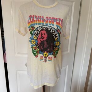 Free People Janis Joplin Rainbow Graphic Tee
